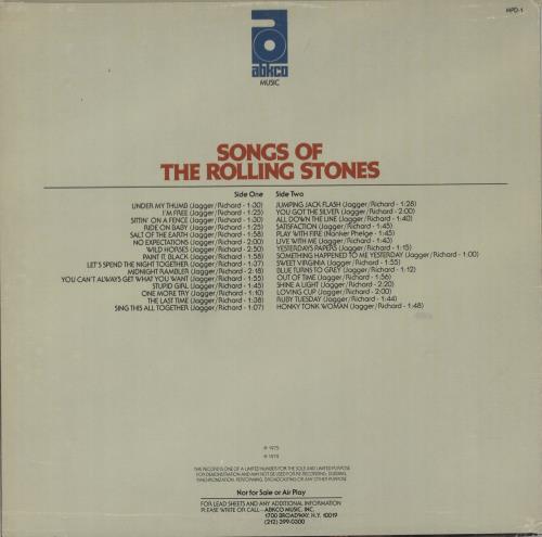 洋楽 rolling stones music publishing (RARE!!) ROLLING STONES – Rare & Unreleased 1967-1985 - Crimson Records